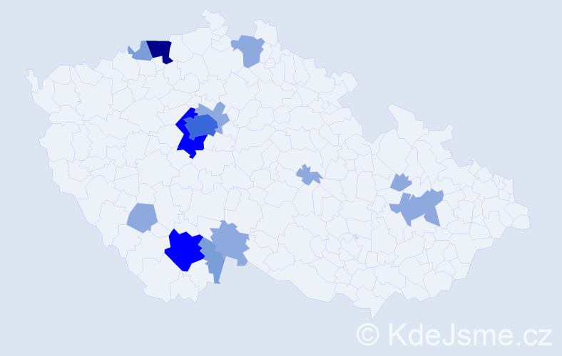 Příjmení: 'Rohrbachová', počet výskytů 33 v celé ČR