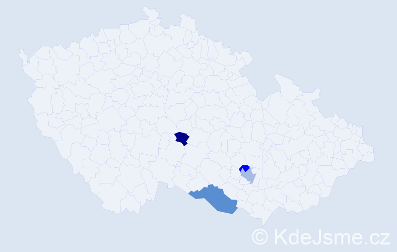 Příjmení: 'Kútniková', počet výskytů 6 v celé ČR