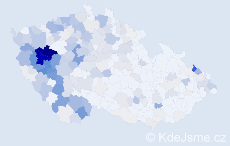 Příjmení: 'Pašek', počet výskytů 1005 v celé ČR