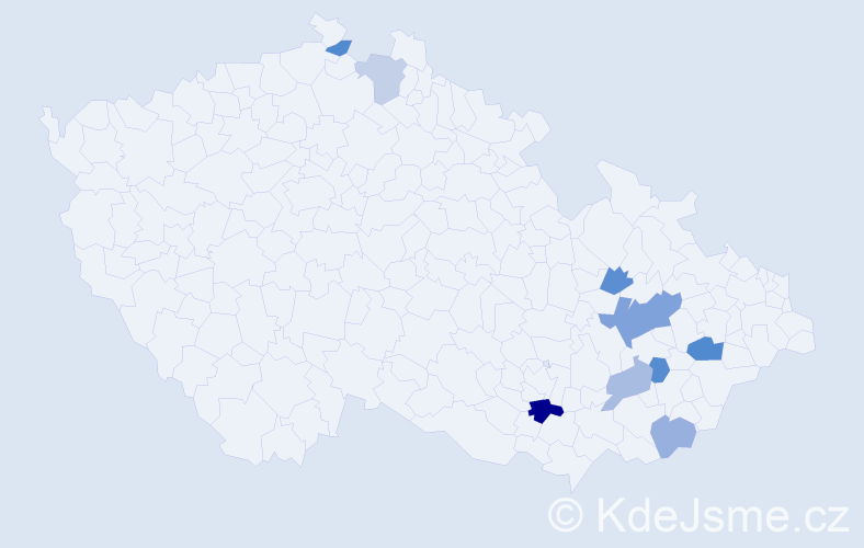 Příjmení: 'Blumajer', počet výskytů 14 v celé ČR