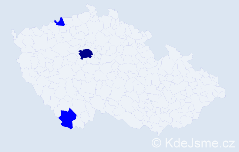 Příjmení: 'Korte', počet výskytů 4 v celé ČR