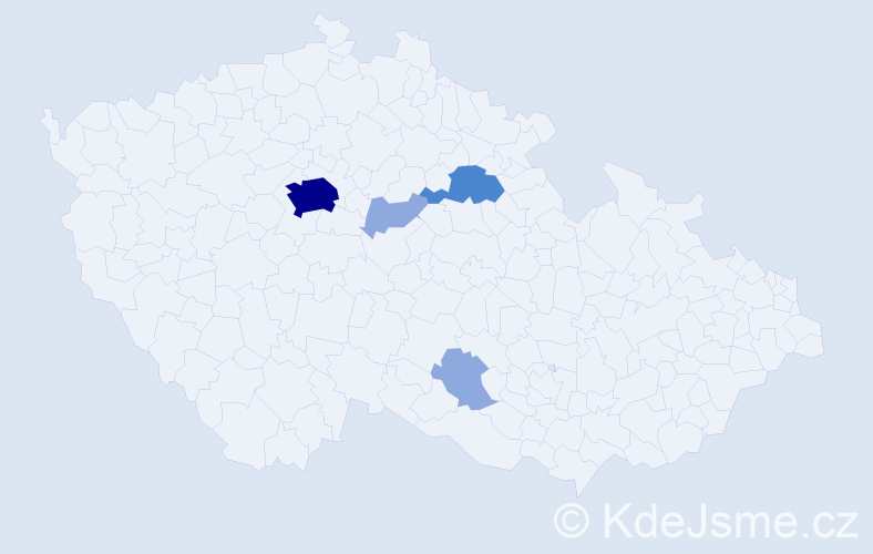 Příjmení: 'Bashta', počet výskytů 12 v celé ČR