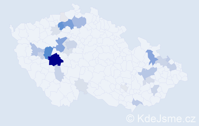 Příjmení: 'Šmatlák', počet výskytů 147 v celé ČR