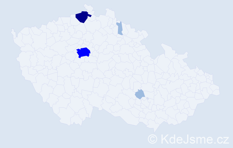 Příjmení: 'Llewellyn', počet výskytů 9 v celé ČR