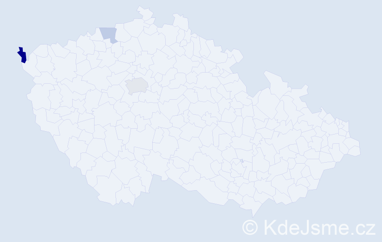 Příjmení: 'Kilarská', počet výskytů 5 v celé ČR