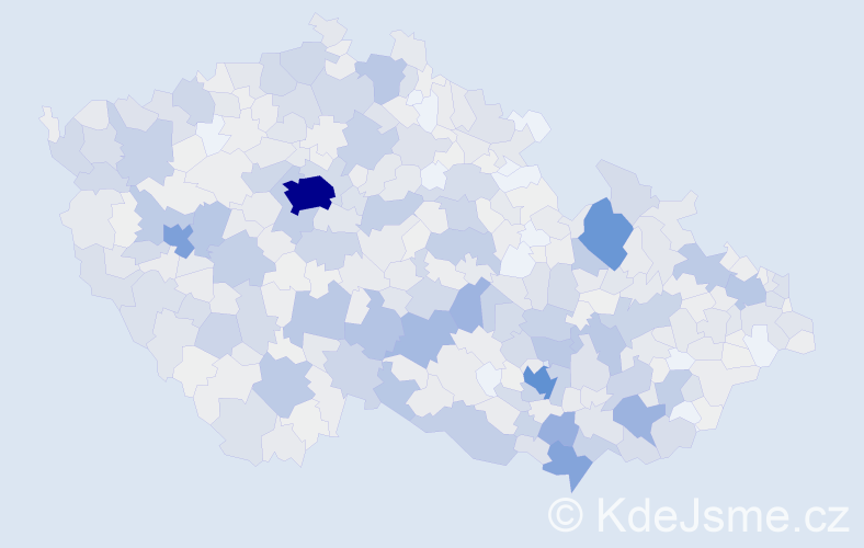 Příjmení: 'Straka', počet výskytů 3722 v celé ČR