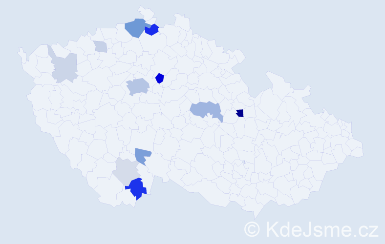 Příjmení: 'Esser', počet výskytů 34 v celé ČR