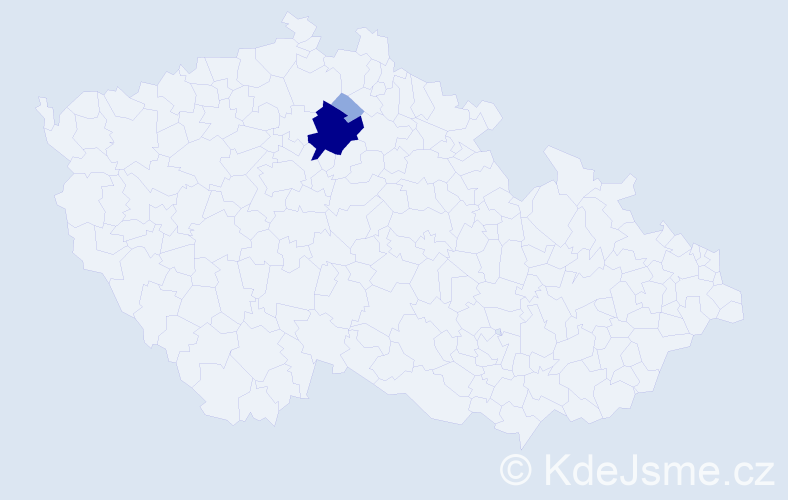Příjmení: 'Krinwaldová', počet výskytů 10 v celé ČR