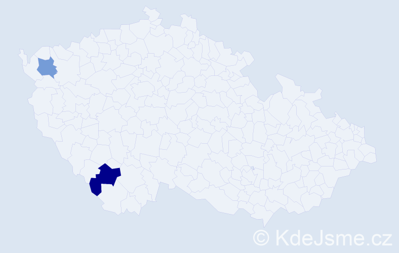 Příjmení: 'Skavská', počet výskytů 5 v celé ČR
