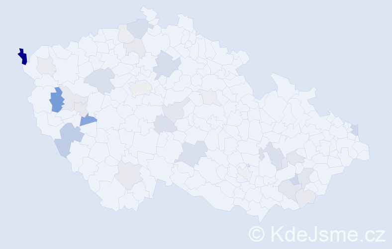 Příjmení: 'Pleško', počet výskytů 68 v celé ČR