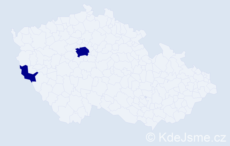 Příjmení: 'Pialek', počet výskytů 2 v celé ČR