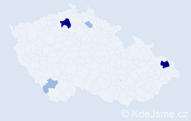 Příjmení: 'Titko', počet výskytů 10 v celé ČR