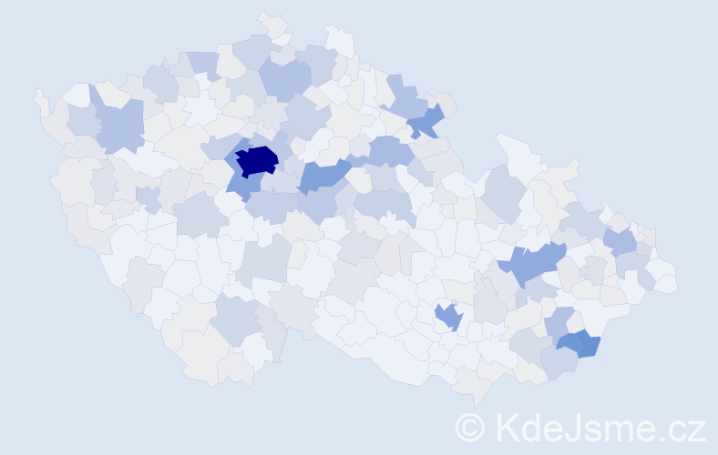 Příjmení: 'Rak', počet výskytů 1063 v celé ČR