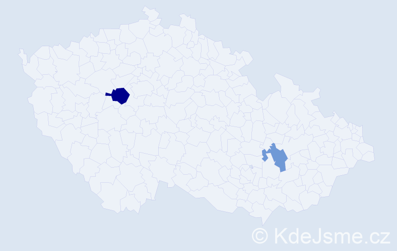 Příjmení: 'Kahlertová', počet výskytů 3 v celé ČR