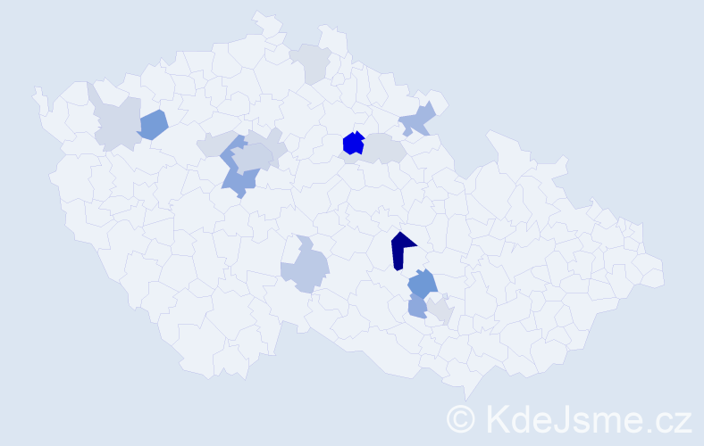 Příjmení: 'Laifr', počet výskytů 36 v celé ČR