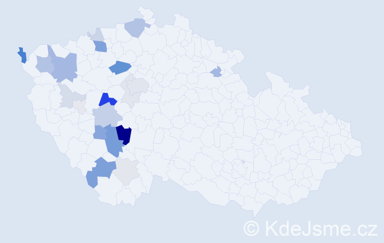 Příjmení: 'Korytová', počet výskytů 60 v celé ČR