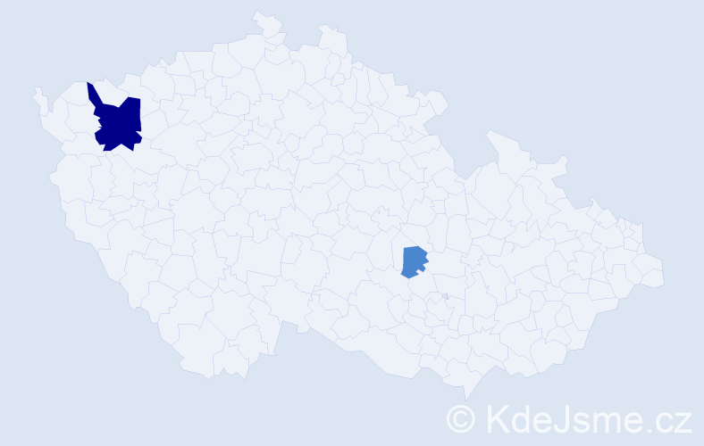 Příjmení: 'Burkhart', počet výskytů 4 v celé ČR