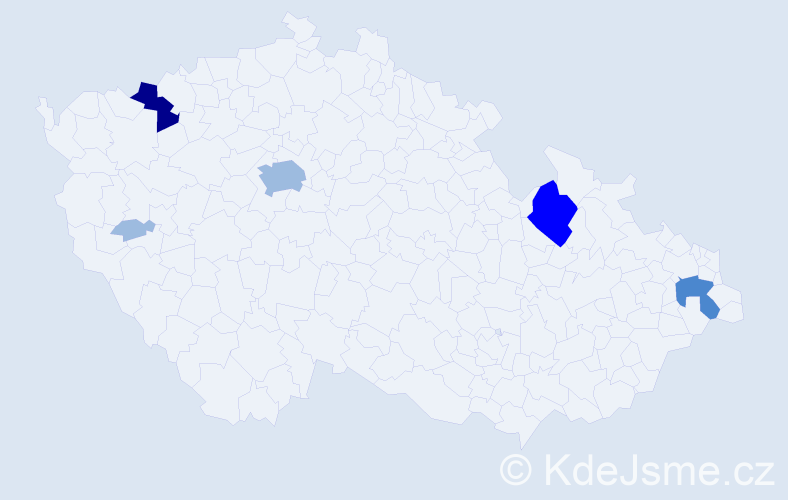 Příjmení: 'Šor', počet výskytů 11 v celé ČR