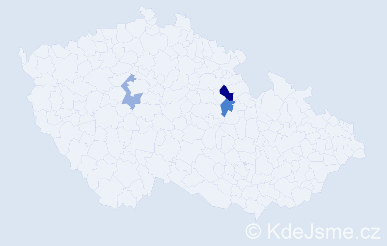 Příjmení: 'Plotková', počet výskytů 7 v celé ČR