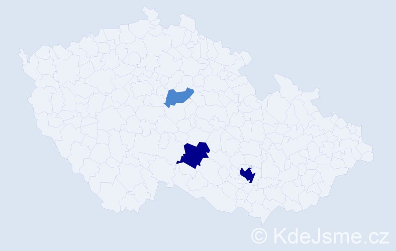 Příjmení: 'Atanasčev', počet výskytů 7 v celé ČR