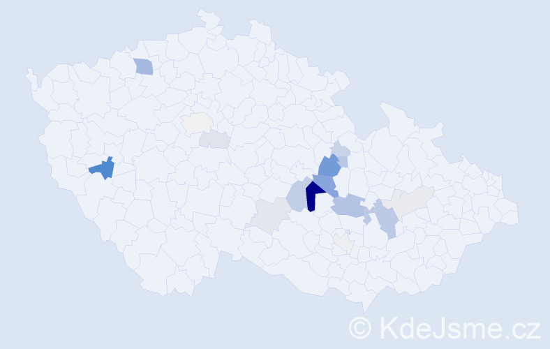 Příjmení: 'Lamplot', počet výskytů 41 v celé ČR