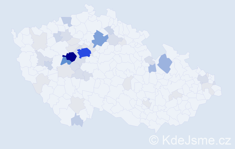 Příjmení: 'Sudíková', počet výskytů 158 v celé ČR