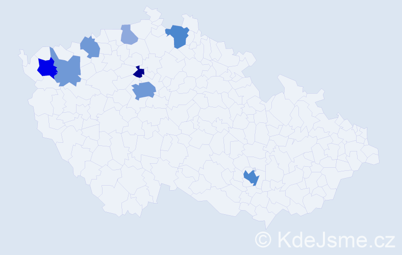 Příjmení: 'Bärtl', počet výskytů 24 v celé ČR