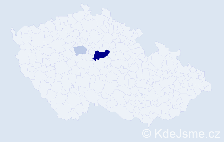 Příjmení: 'Chovganyuk', počet výskytů 2 v celé ČR