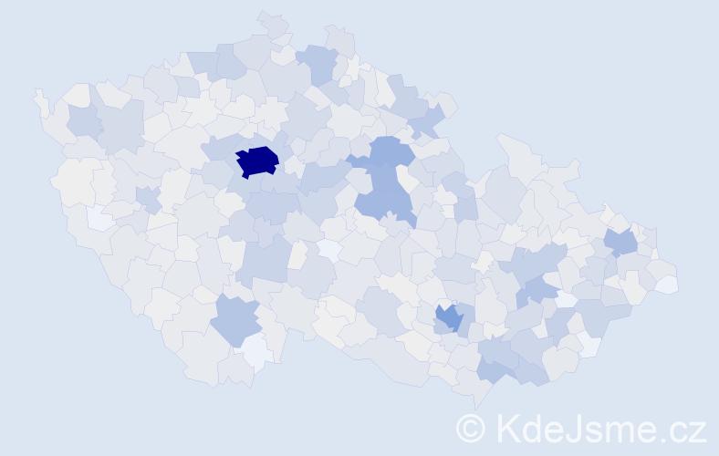 Příjmení: 'Macháčková', počet výskytů 4915 v celé ČR