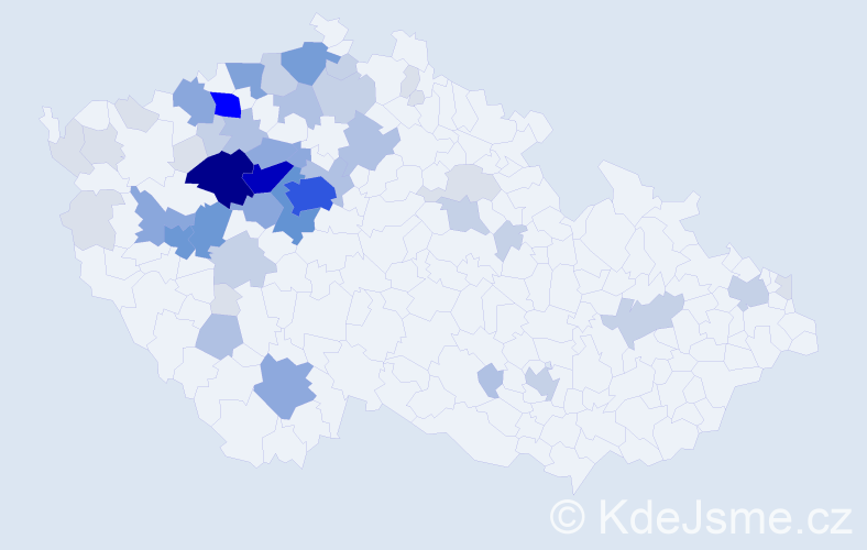 Příjmení: 'Slapničková', počet výskytů 189 v celé ČR