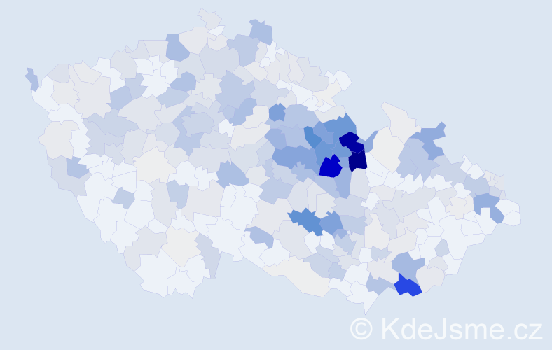 Příjmení: 'Motyčka', počet výskytů 1045 v celé ČR