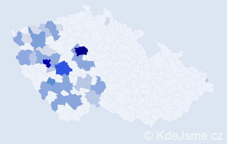Příjmení: 'Metlička', počet výskytů 125 v celé ČR