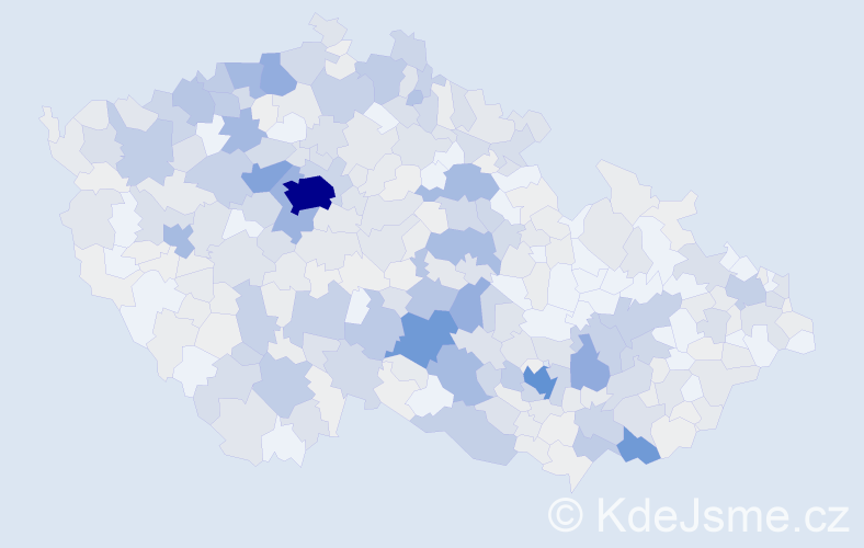 Příjmení: 'Sochor', počet výskytů 1715 v celé ČR