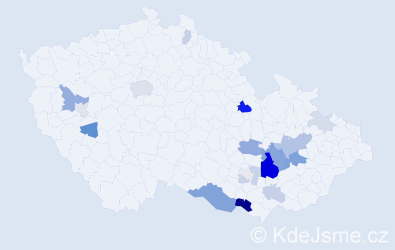 Příjmení: 'Ilgnerová', počet výskytů 49 v celé ČR