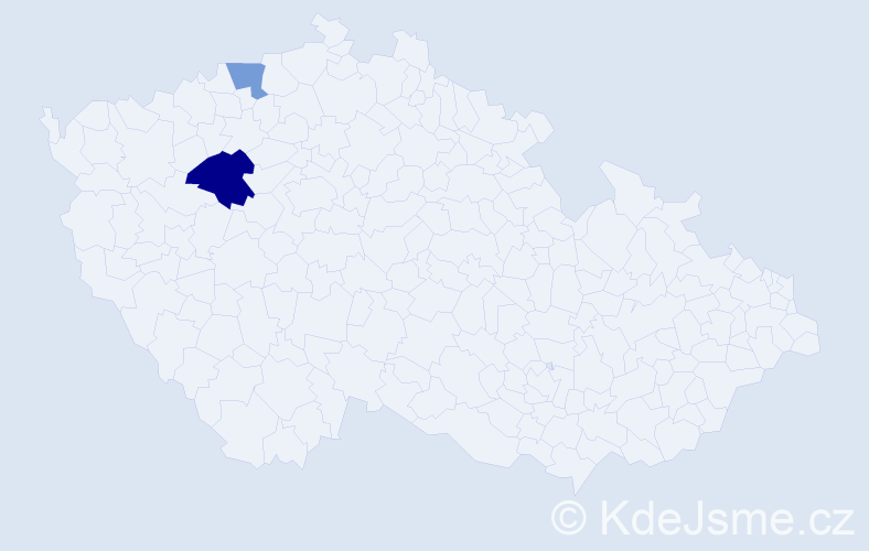 Příjmení: 'Zukrieglová', počet výskytů 3 v celé ČR