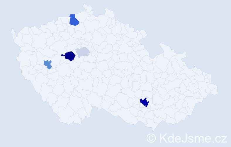 Příjmení: 'Marinescu', počet výskytů 8 v celé ČR