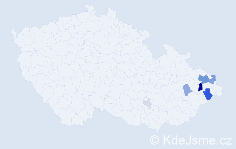 Příjmení: 'Syrek', počet výskytů 27 v celé ČR