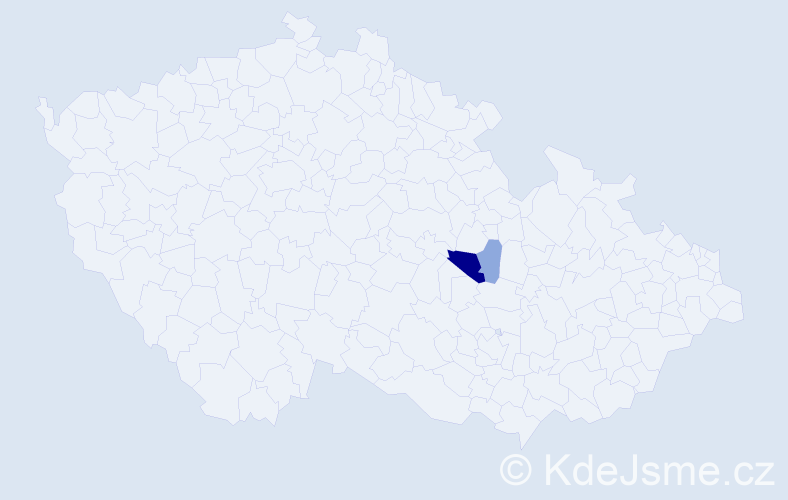 Příjmení: 'Elsingerová', počet výskytů 8 v celé ČR