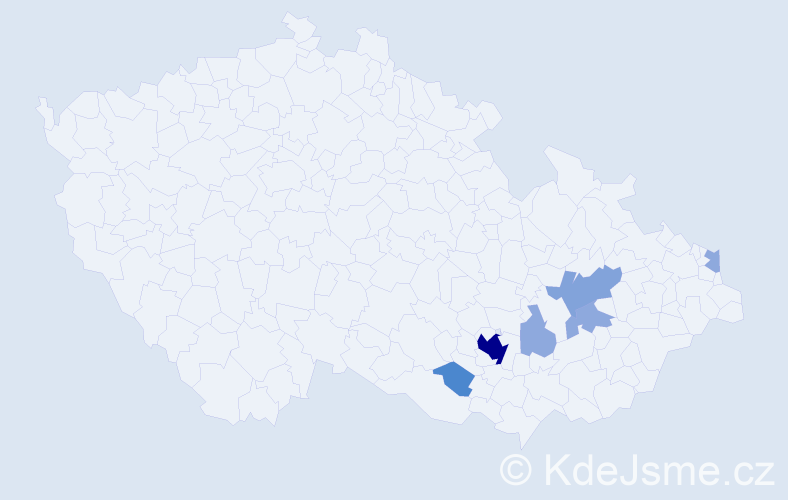 Příjmení: 'Tauwinklová', počet výskytů 17 v celé ČR