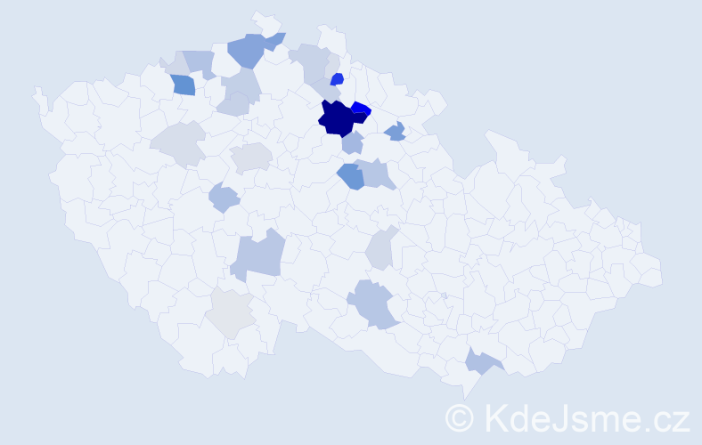Příjmení: 'Kosejk', počet výskytů 88 v celé ČR