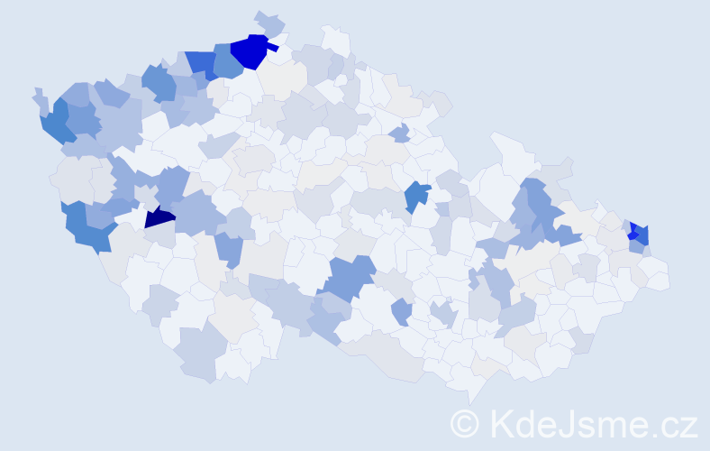 Příjmení: 'Ferko', počet výskytů 1008 v celé ČR