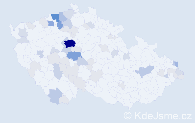 Příjmení: 'Harvanová', počet výskytů 165 v celé ČR