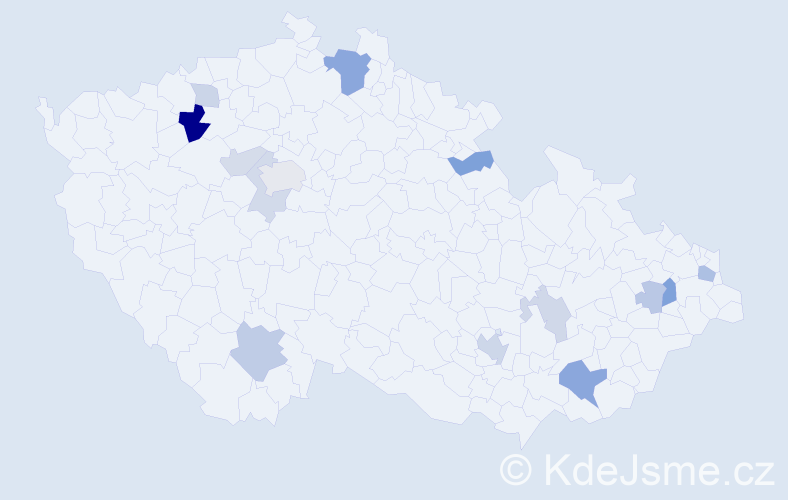 Příjmení: 'Matl', počet výskytů 30 v celé ČR