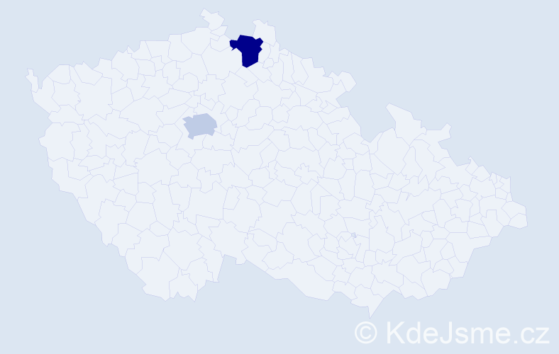 Příjmení: 'Adachi', počet výskytů 5 v celé ČR