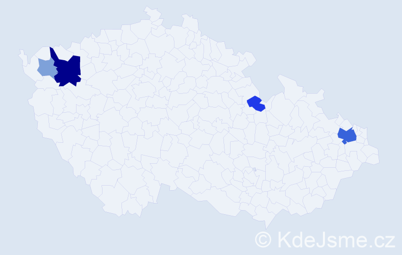 Příjmení: 'Čižnár', počet výskytů 12 v celé ČR