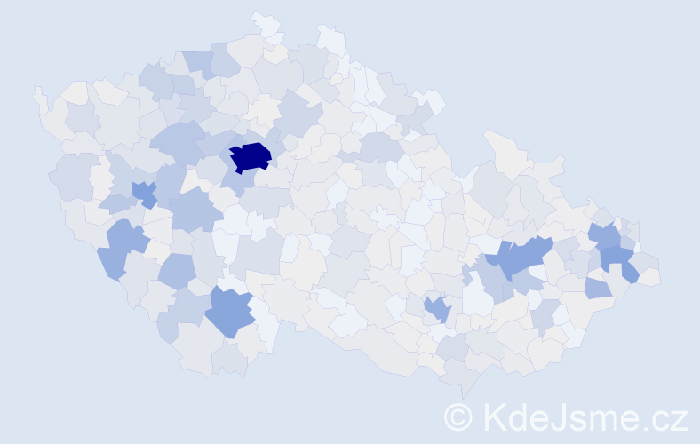 Příjmení: 'Majer', počet výskytů 2378 v celé ČR