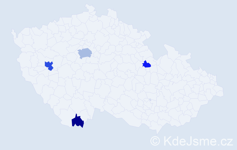 Příjmení: 'Ryzhenko', počet výskytů 11 v celé ČR