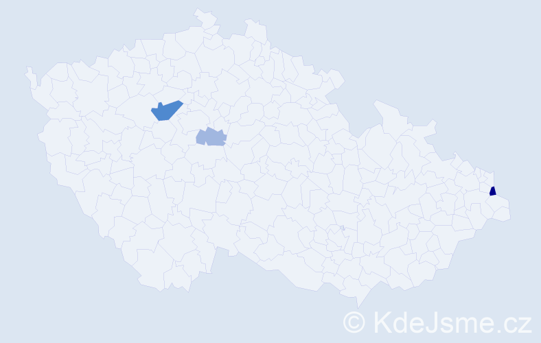 Příjmení: 'Krupcová', počet výskytů 9 v celé ČR