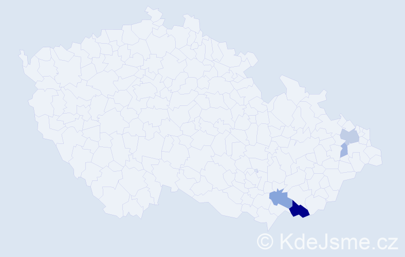 Příjmení: 'Pyclík', počet výskytů 12 v celé ČR