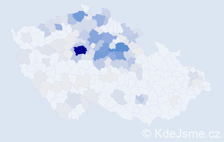 Příjmení: 'Horyna', počet výskytů 569 v celé ČR